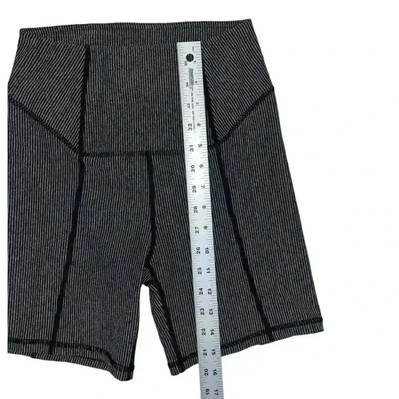 For Love And Lemons Rib Texture Bike Shorts Gray Size Small Athletic Athleisure - Picture 7 of 7